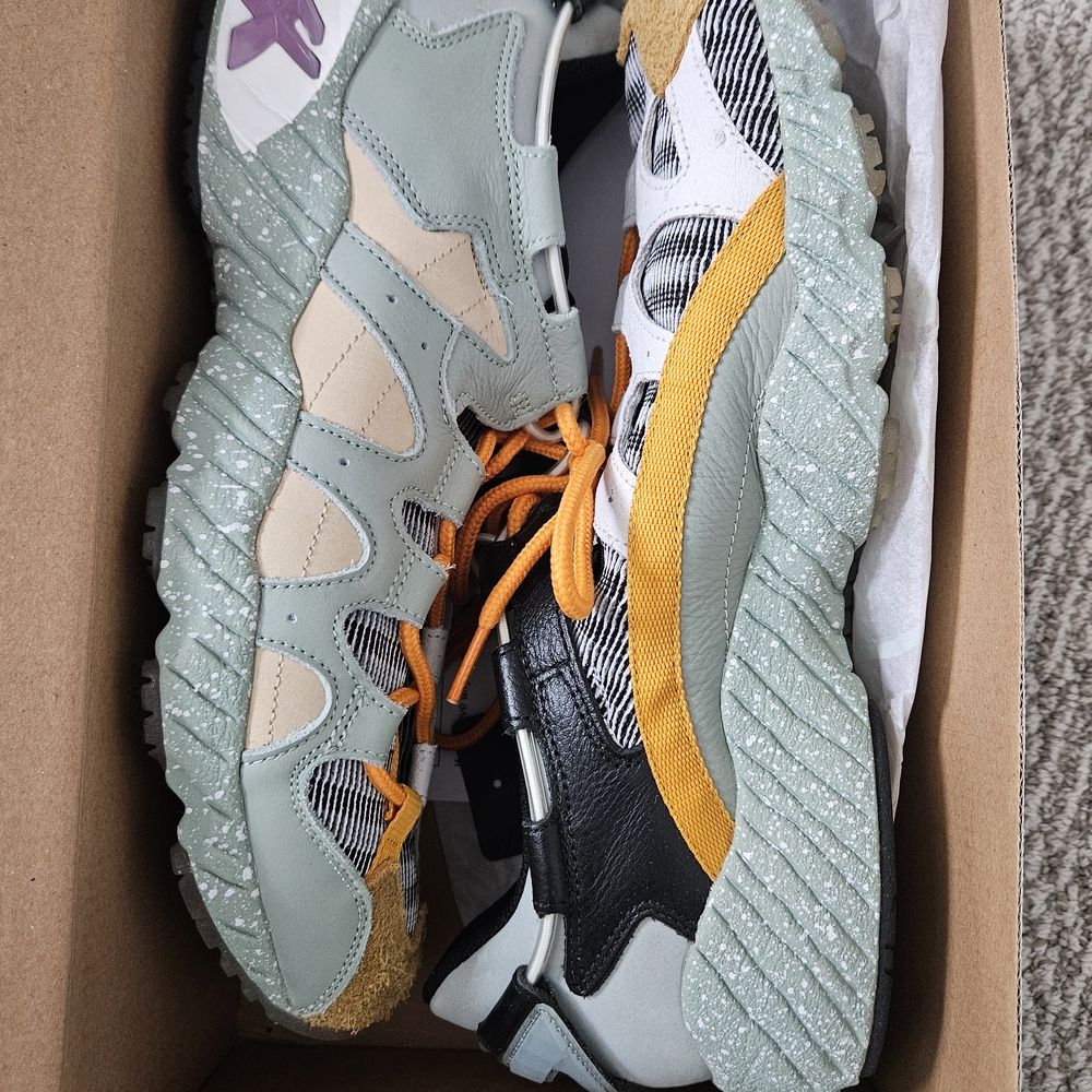 Asics Bodega Athletic Shoes in Mint Green and Orange